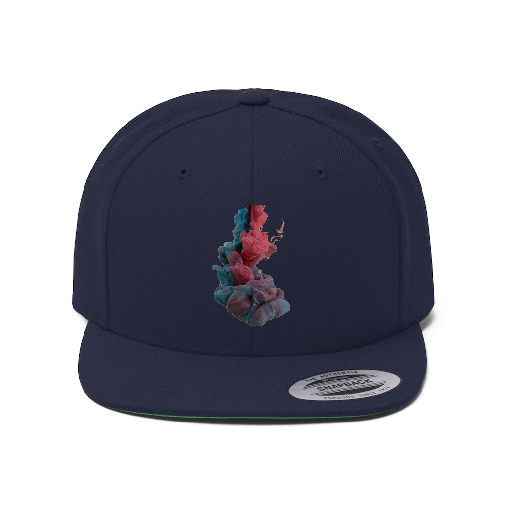 SMOKY HATS (BLUE/RED) Unisex Flat Bill Hat