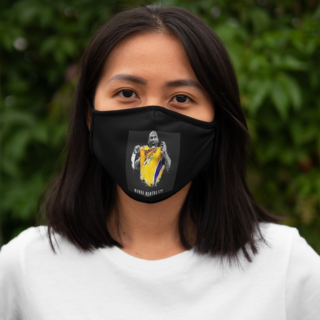 MENTALITY OF MAMBA  Fitted Polyester Face Mask