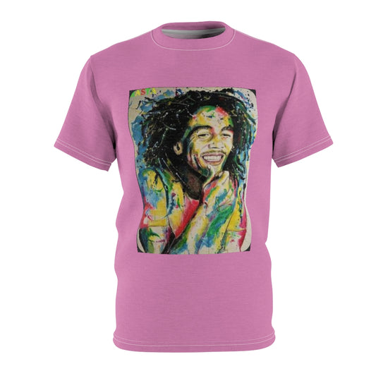 the GOD Rasta   .. (PINK) ..  All Over Tee