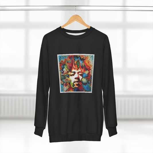 TRIPPY JIM (BLACK)  ..  AOP Unisex Sweatshirt