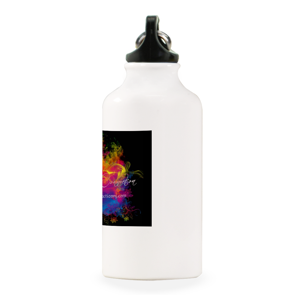 THEHIGHWAYCONNECTION White Aluminum Sports Water Bottle 13.5oz