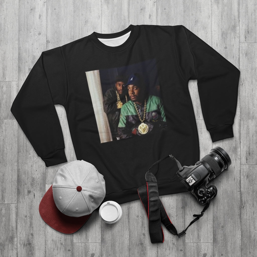 PAID IN FULL CLASSIC ERIC AND RAK . (BLACK)  ..  AOP Unisex Sweatshirt