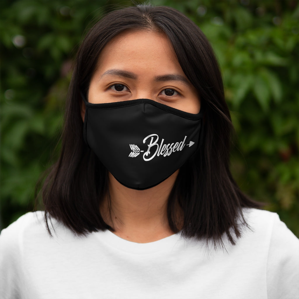 BLESSED..   Fitted Polyester Face Mask