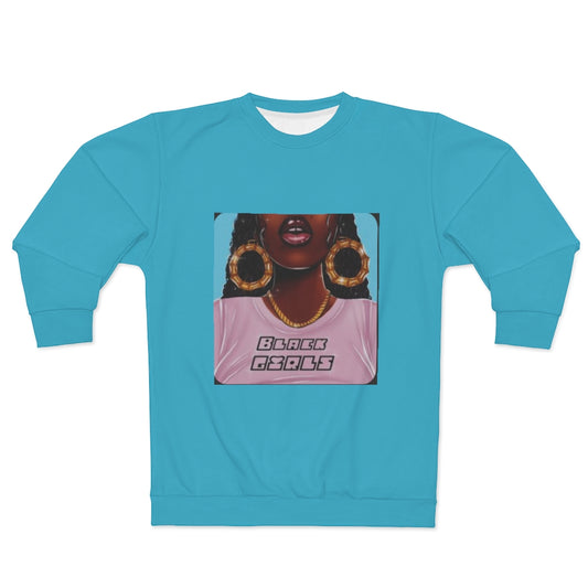 BLACK GIRLS (BABY BLUE)  ..  AOP Unisex Sweatshirt