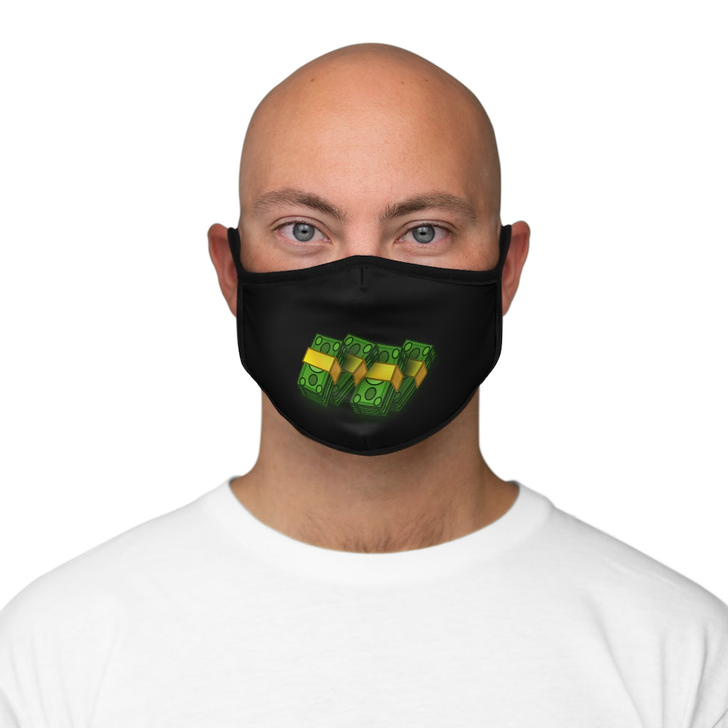 CASHOLA (BLACK)  Fitted Polyester Face Mask