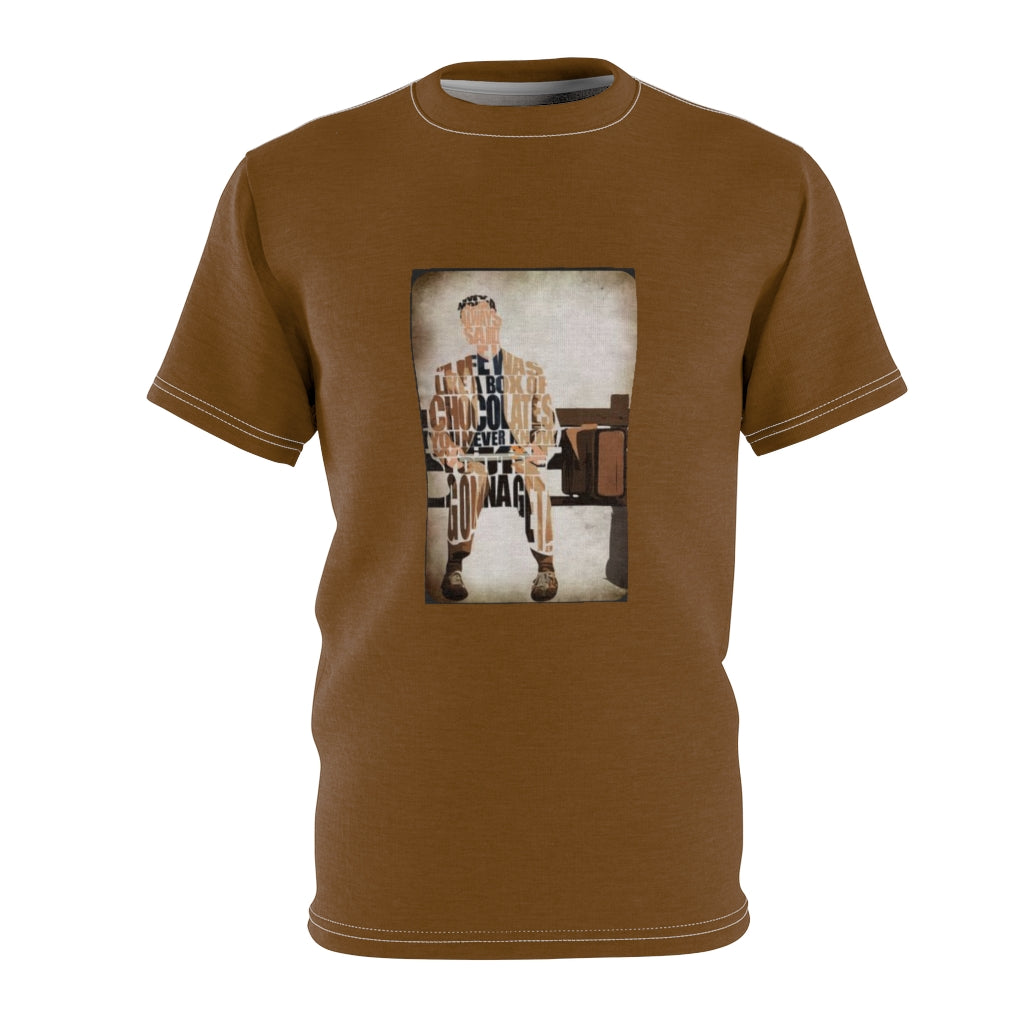 LIFE IS A BOX OF CHOCOLATES (BROWN) ..  All Over Tee