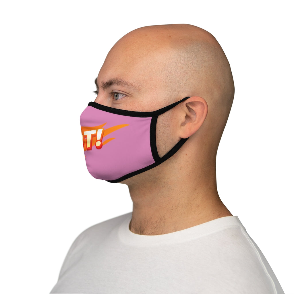 HOT! PINK Fitted Polyester Face Mask