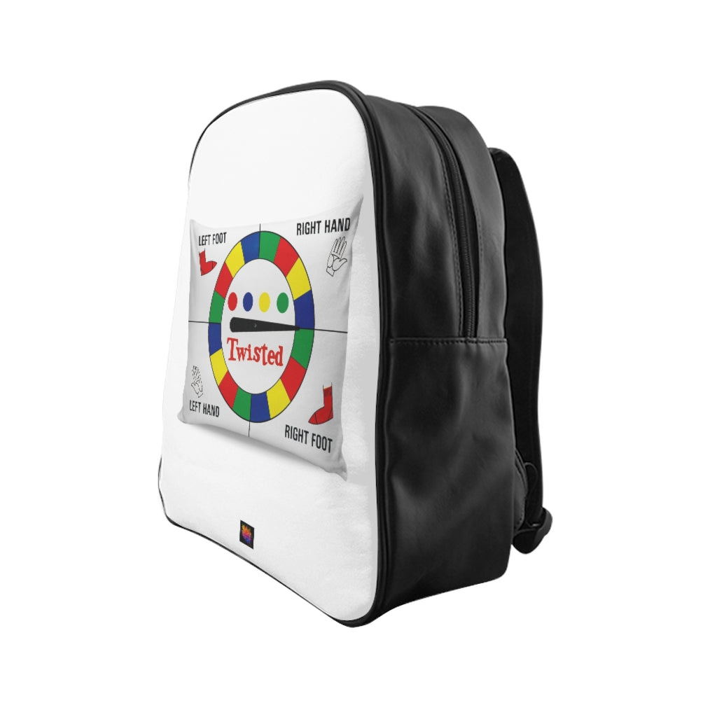 TWISTED Graphic Print Backpack