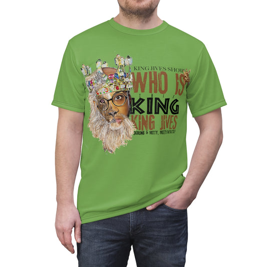 WHO IS THIS KING? DESIGNER ( LIME ) ..  All Over Tee