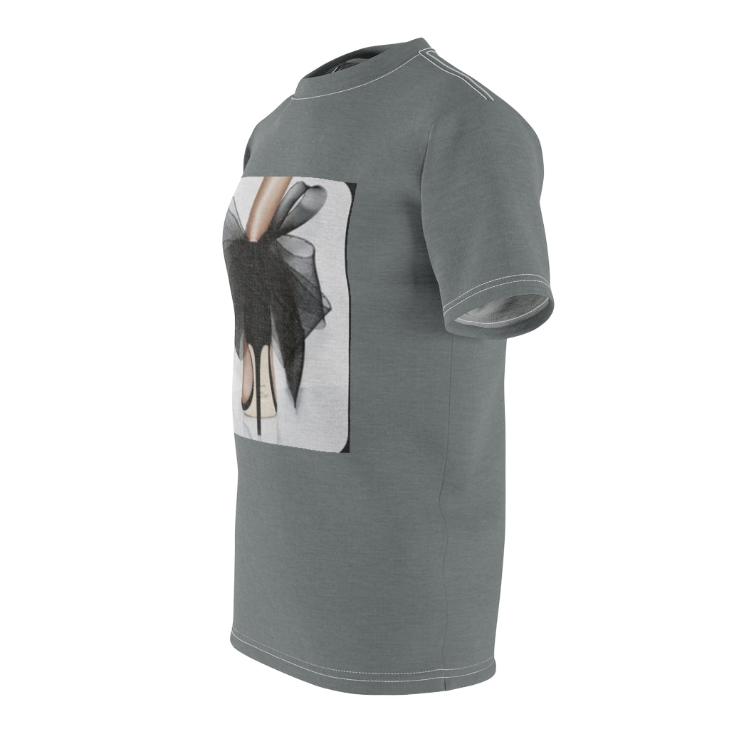 BLACK HEELZ. (GRAY) ..  All Over Tee