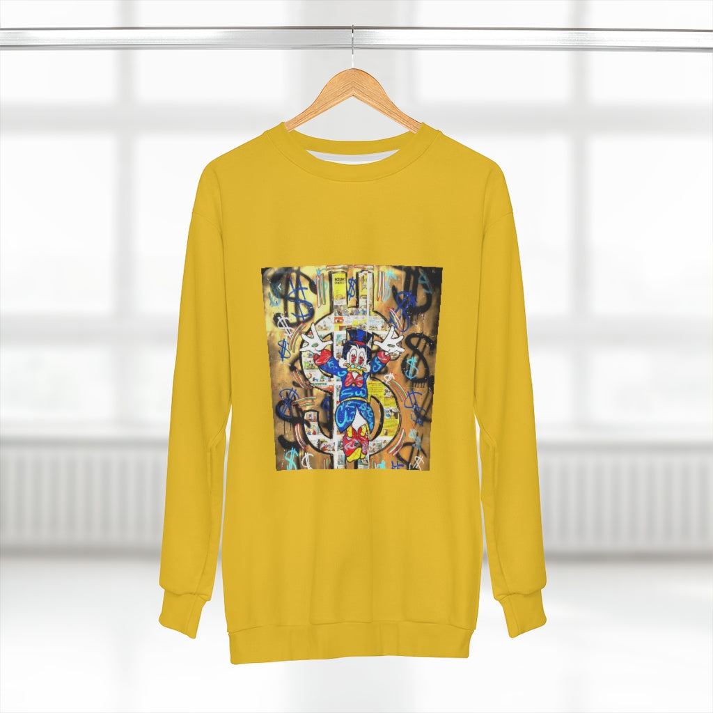 DUCK AND HIS DOE (GOLD)  ..  AOP Unisex Sweatshirt