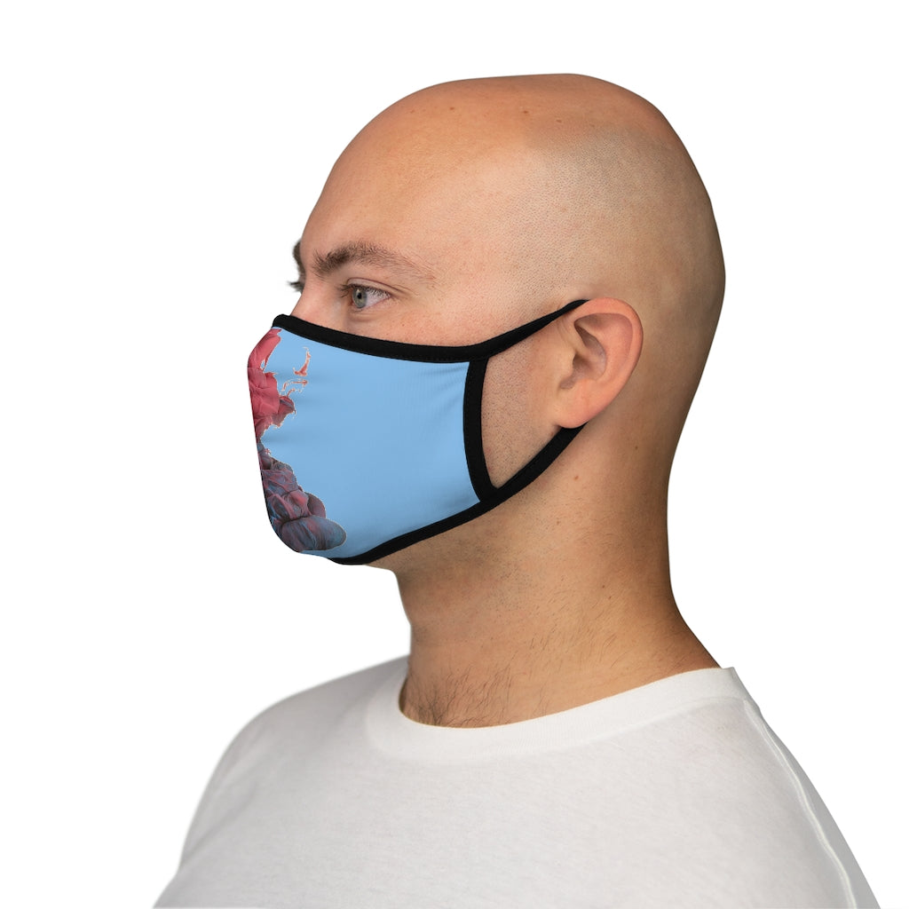 SMOKY & BLUE  Fitted Polyester Face Mask