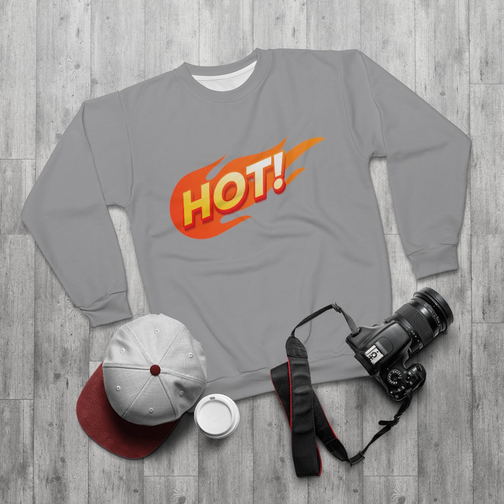 HOT! (SILVER) AOP Unisex Sweatshirt