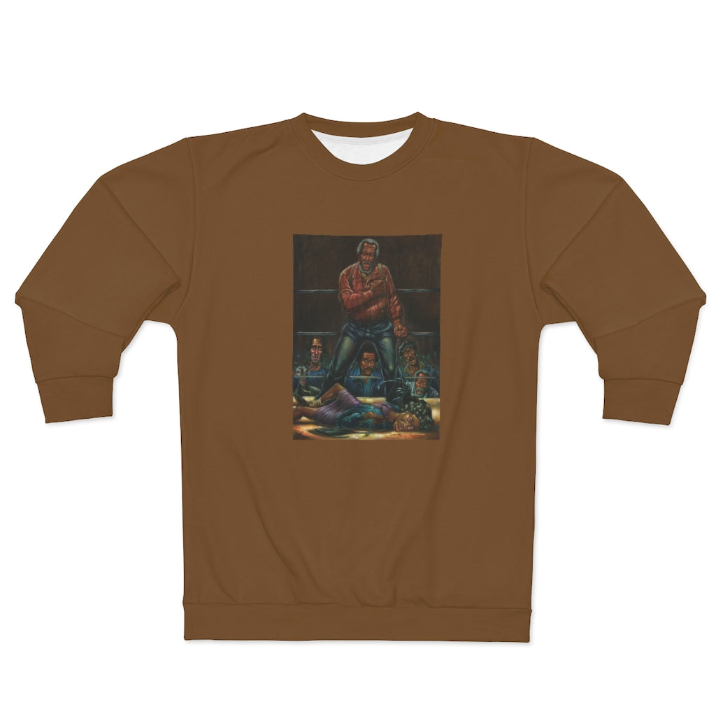 SANFORD KNOCKOUT  (BROWN) AOP Unisex Sweatshirt