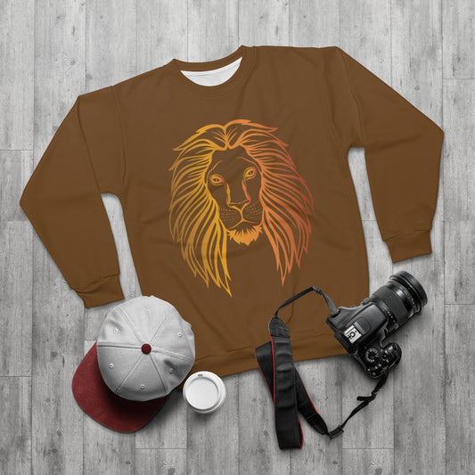 TRUE KING OF THE J'S  (BROWN)  ..  AOP Unisex Sweatshirt