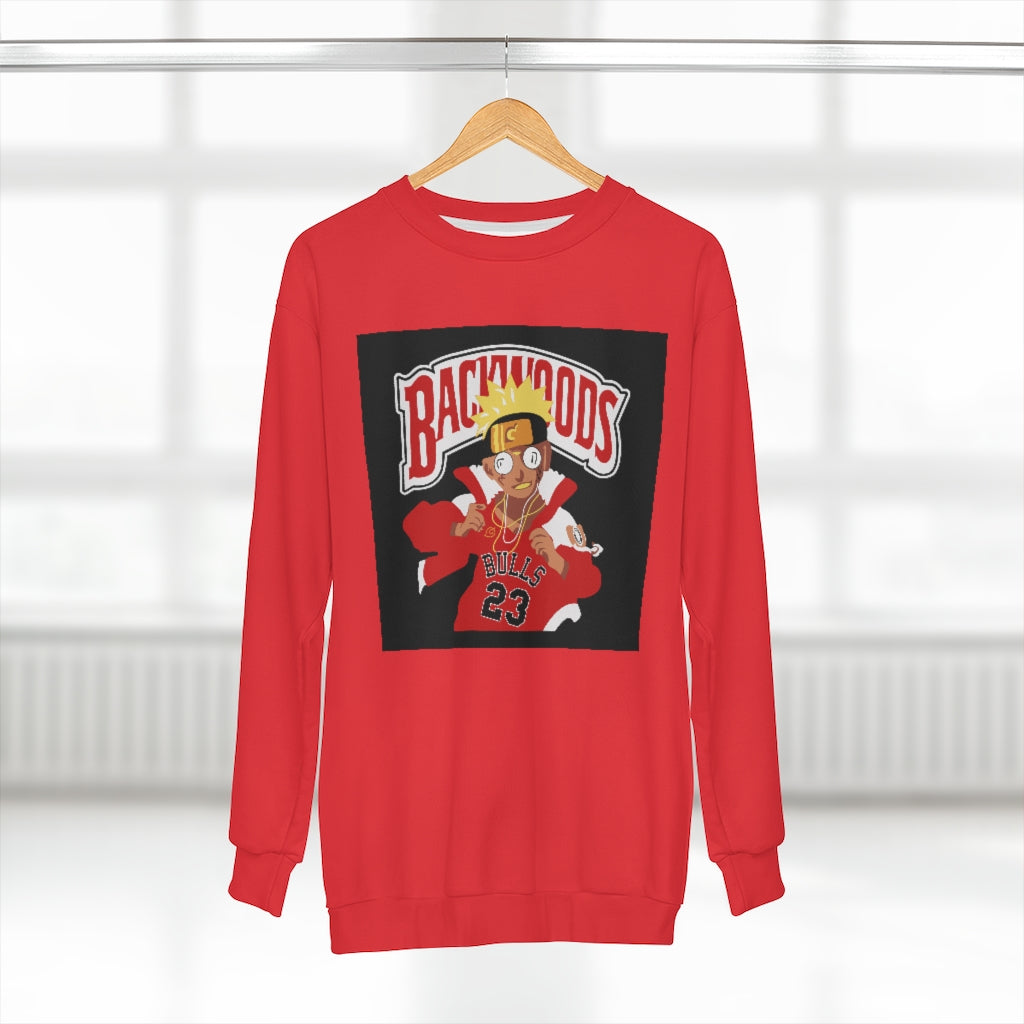 CHI-TOWN WOODS (RED) AOP Unisex Sweatshirt