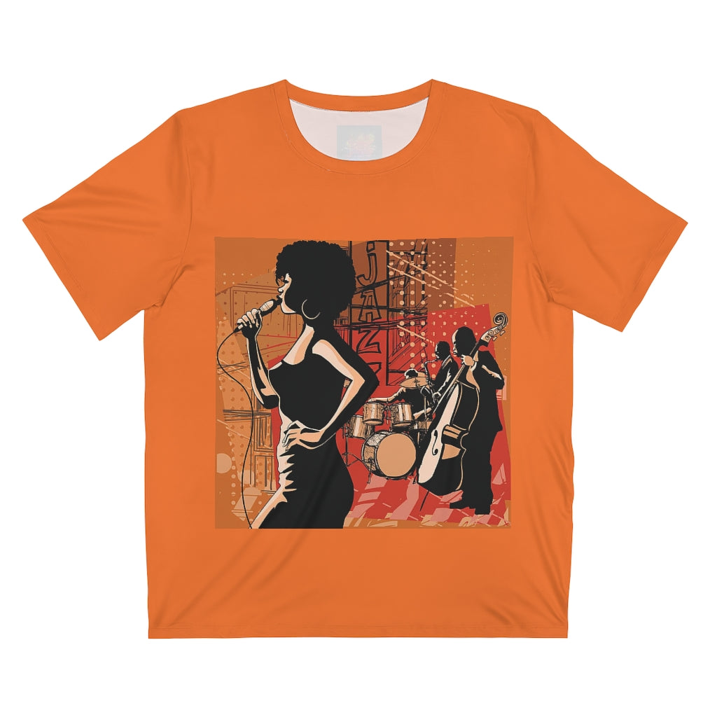 Jazz in Orange Tee.. All Over Print UNISEX T-Shirt