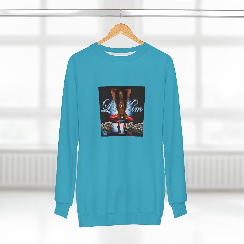 SUPER K (Blue) AOP Unisex Sweatshirt