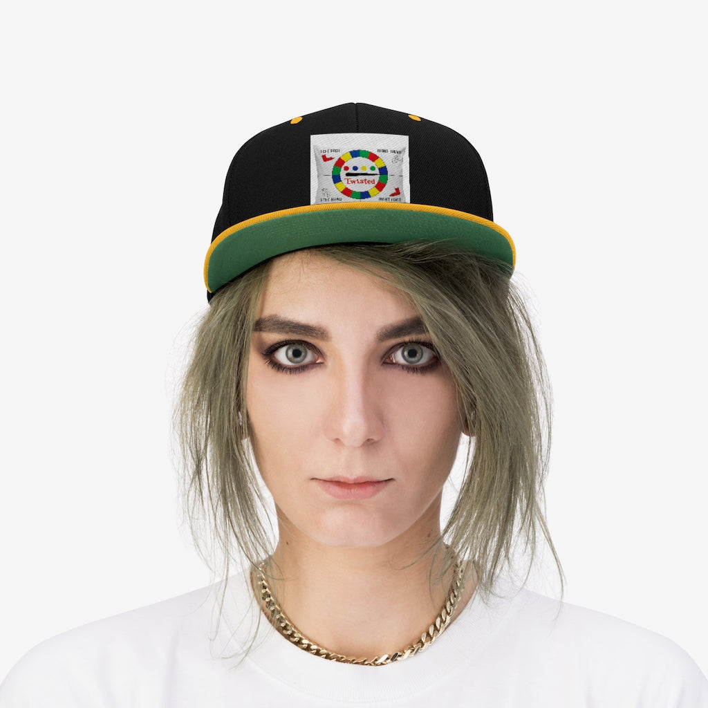 Twisted Unisex Flat Bill Hat