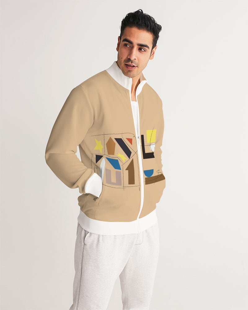 Neutral Color Men's Track Jacket