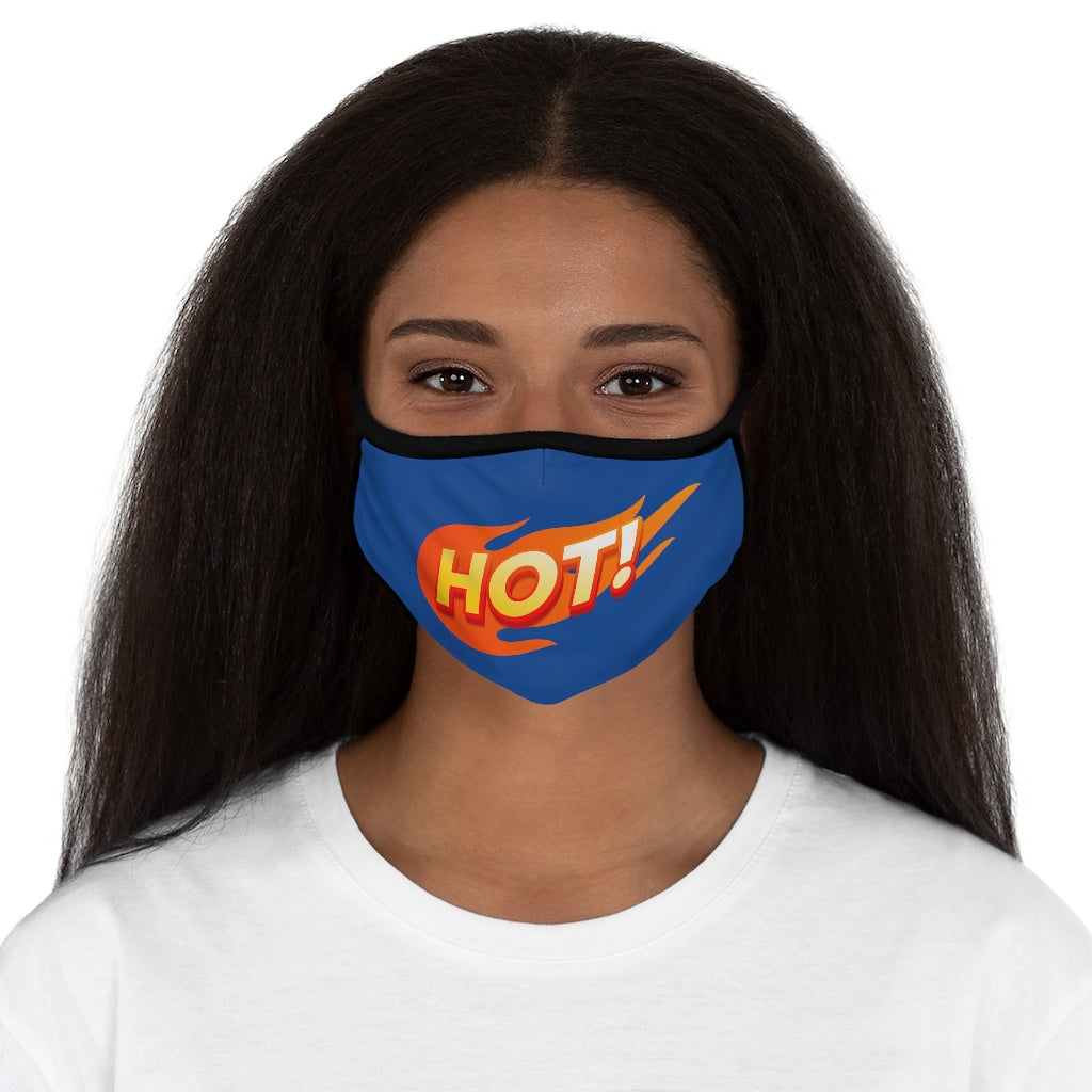 HOT! BLUE Fitted Polyester Face Mask