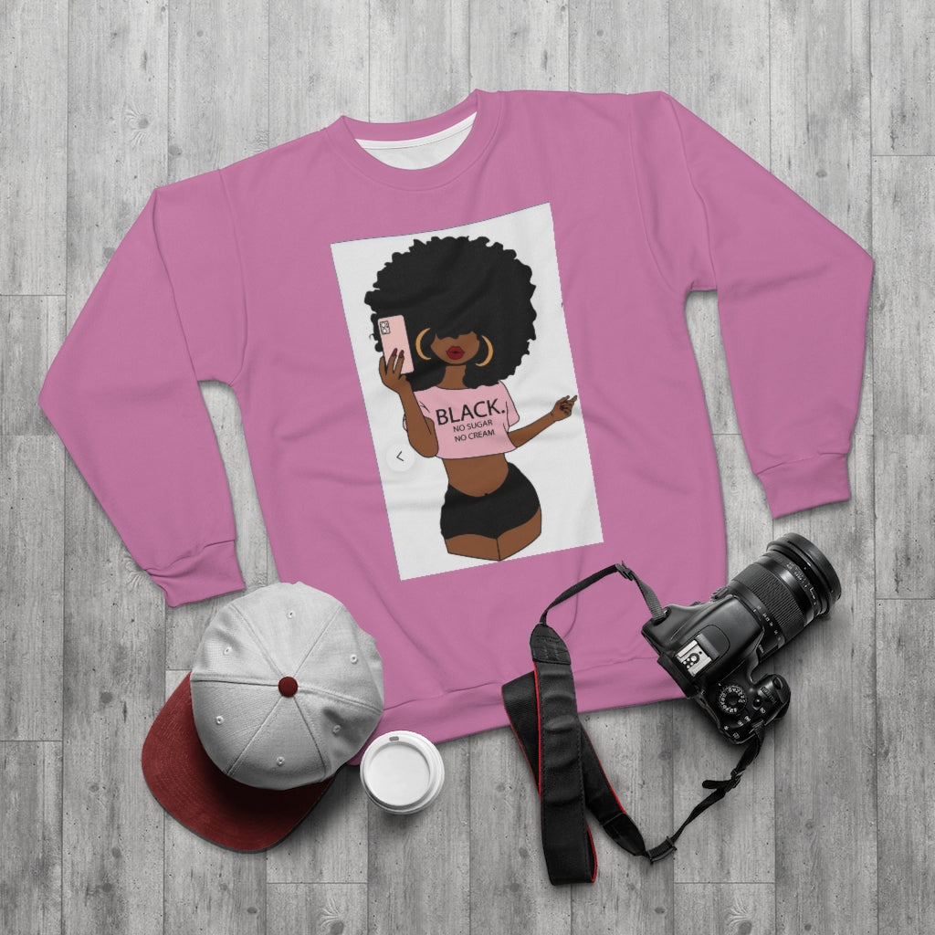 BLACK SUGAR .. (PINK)  ..  AOP Unisex Sweatshirt