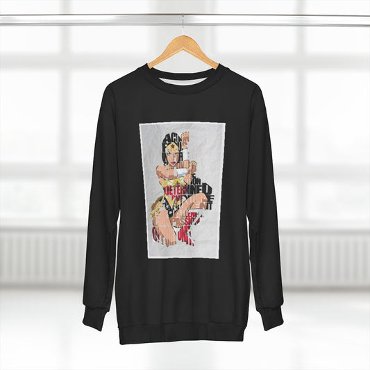 SUPER WONDER BLACK  ..  AOP Unisex Sweatshirt