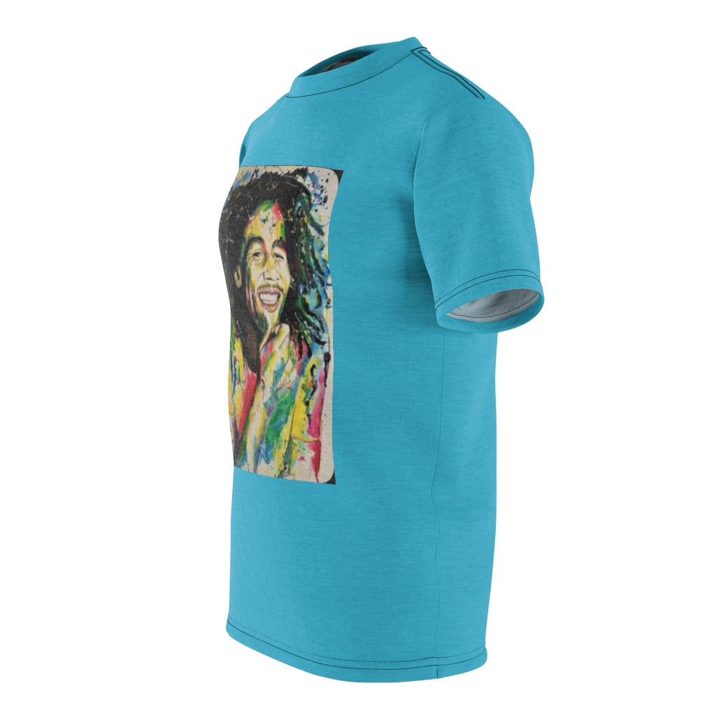 the GOD Rasta   .. (BLUE) ..  All Over Tee