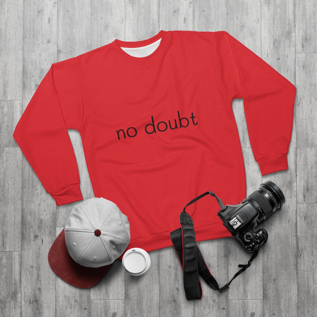 no doubt .. (RED/BLACK)  ..  AOP Unisex Sweatshirt