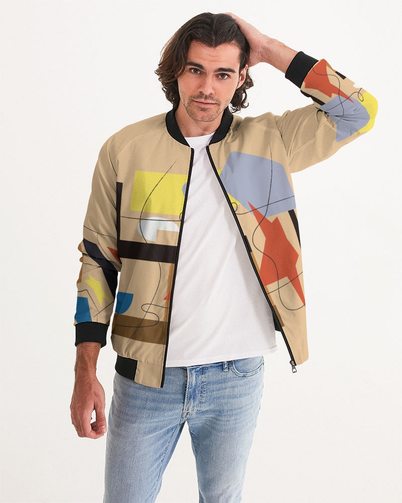 Neutral Color Men's Bomber Jacket