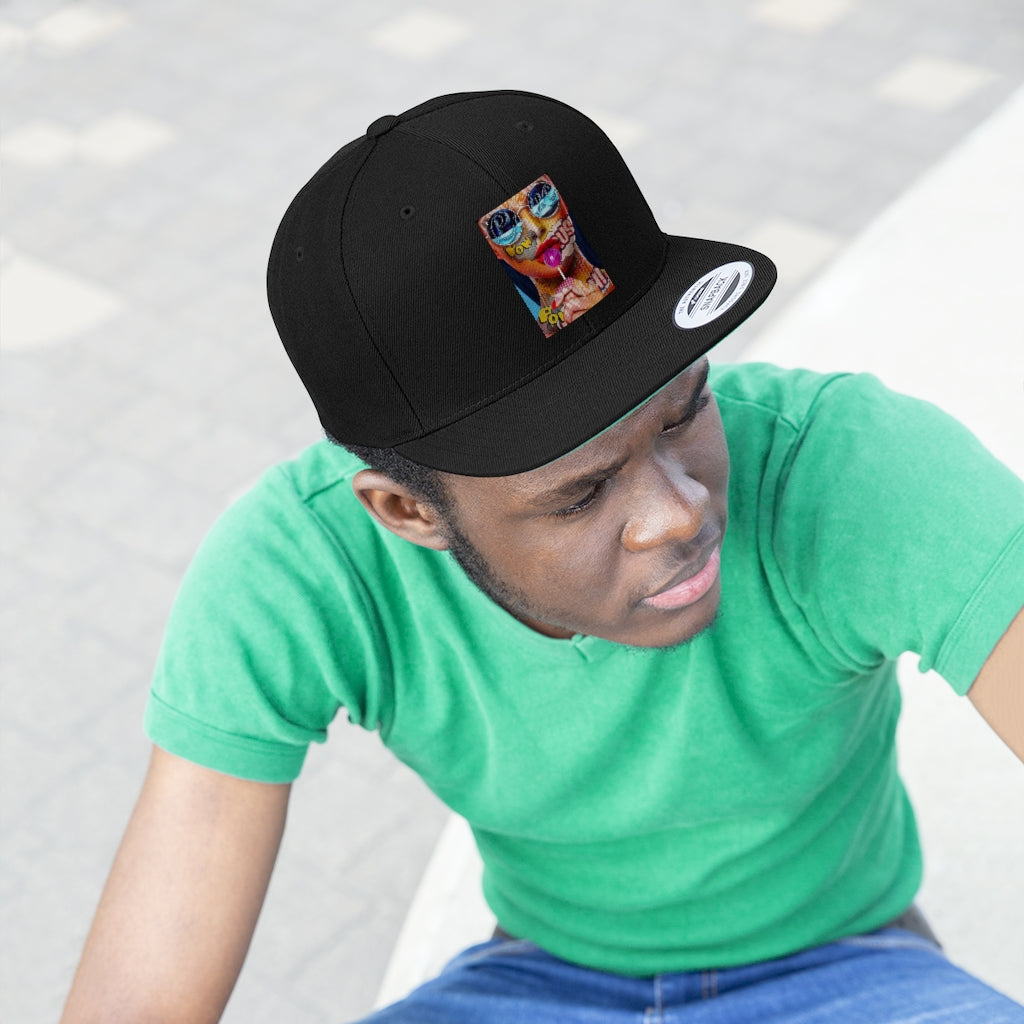 RETRO POP THROWBACK Unisex Flat Bill Hat