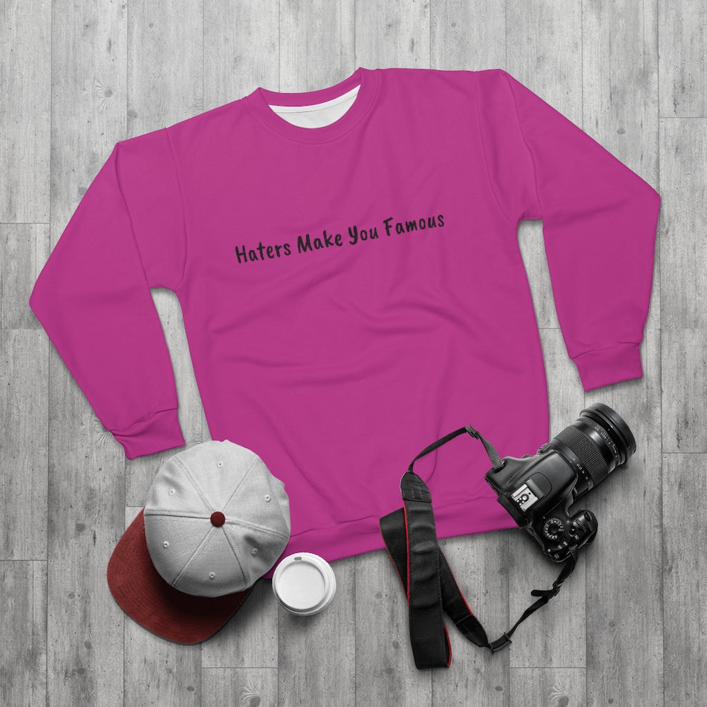 HATERS MAKE (PINK) AOP Unisex Sweatshirt