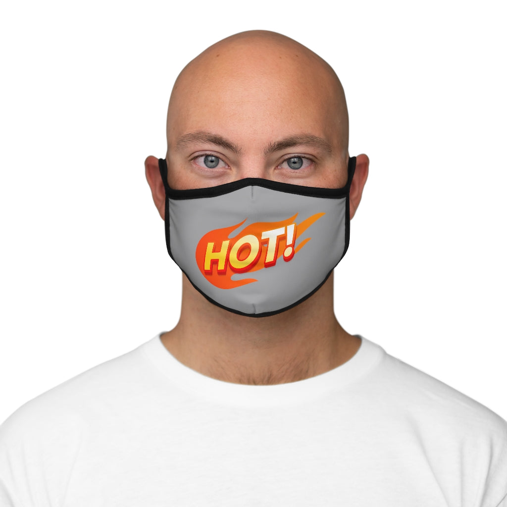 HOT! SILVER Fitted Polyester Face Mask