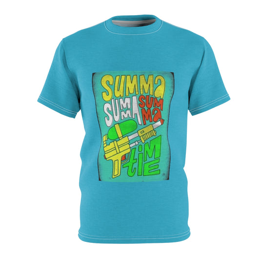 SUMMA TIME (BABY BLUE) ..  All Over Tee