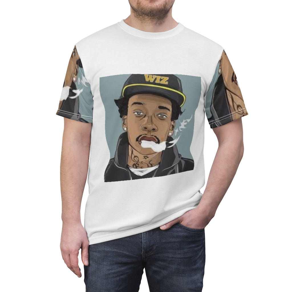 THE WIZ  ( WHITE ) ..  All Over Tee