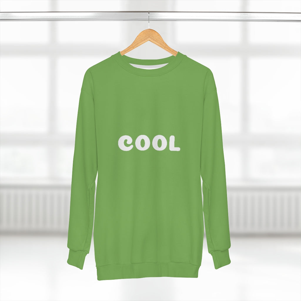 COOL .. (LIME/WHITE)  ..  AOP Unisex Sweatshirt