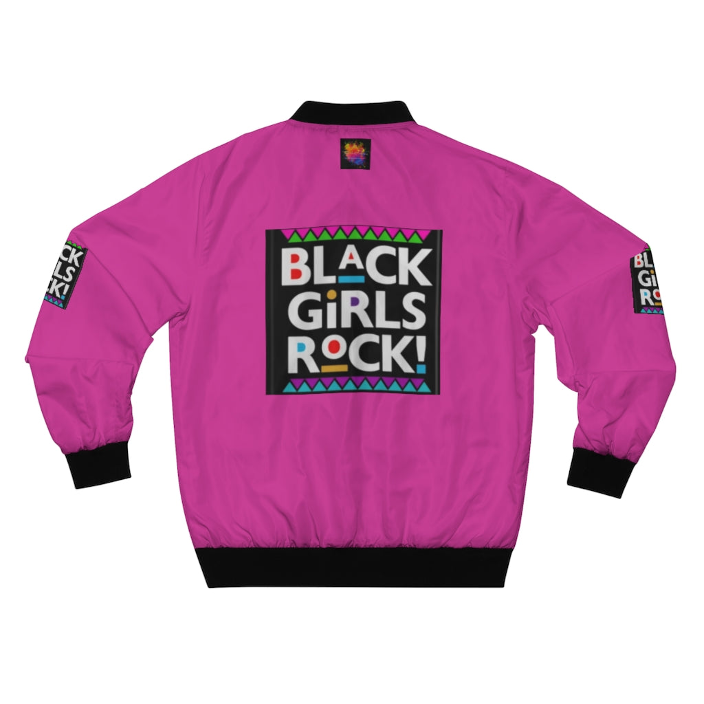 BLACK GIRLS ROCK (Lavendar) AOP Bomber Jacket