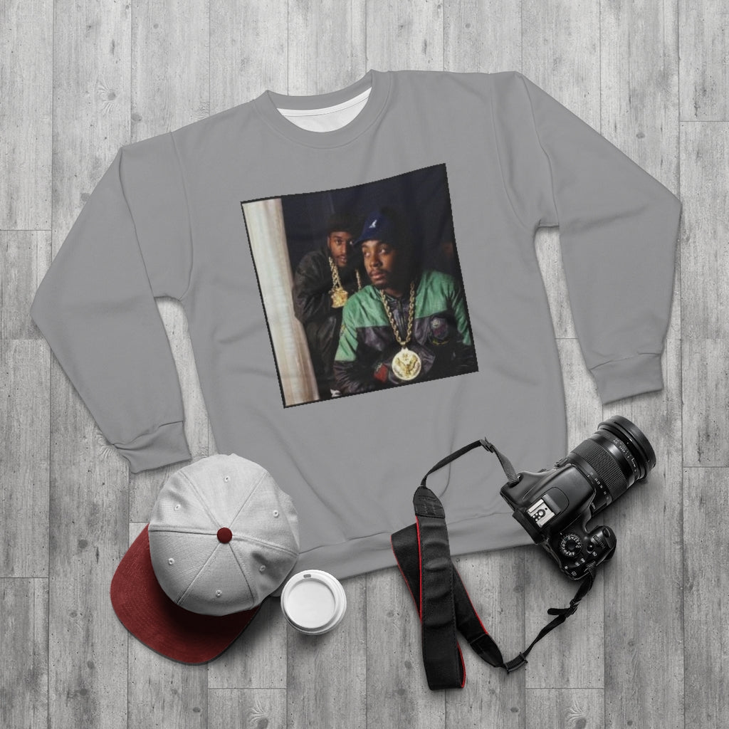 PAID IN FULL CLASSIC ERIC AND RAK . (GRAY)  ..  AOP Unisex Sweatshirt