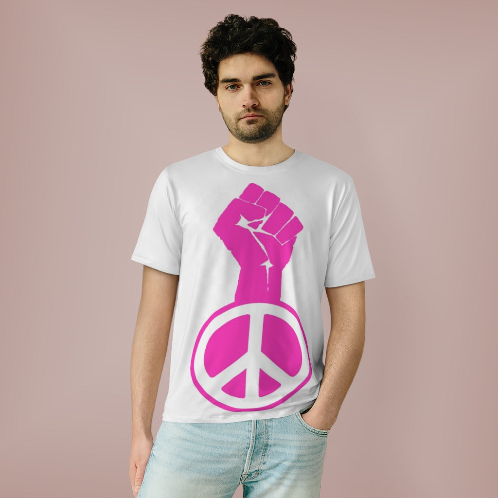 Peace in Pink . All Over Print UNISEX T-Shirt