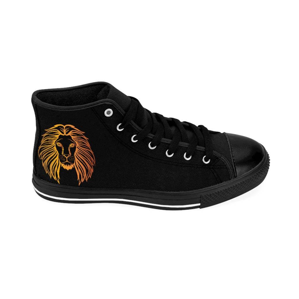 GOLD LION KICKS. . (black) High-top Sneakers