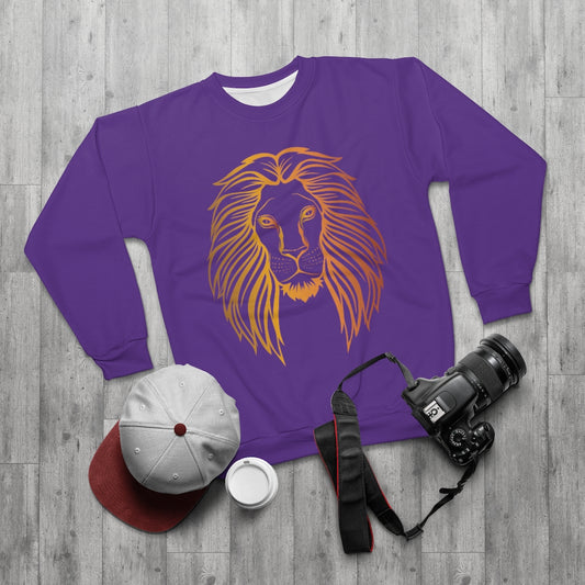 TRUE KING OF THE J'S  (PURPLE)  ..  AOP Unisex Sweatshirt