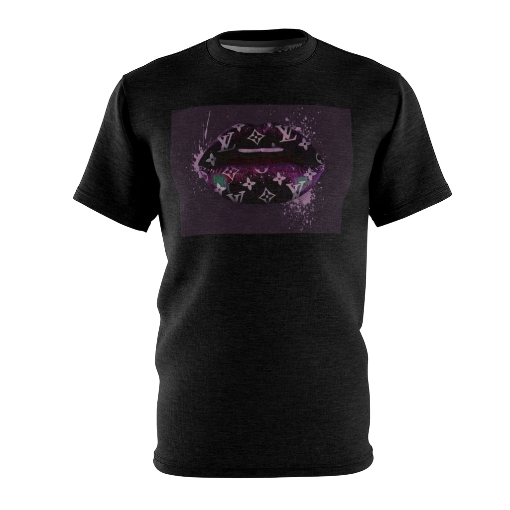 KISSABLE ONES PURPS (BLACK) ..  All Over Tee