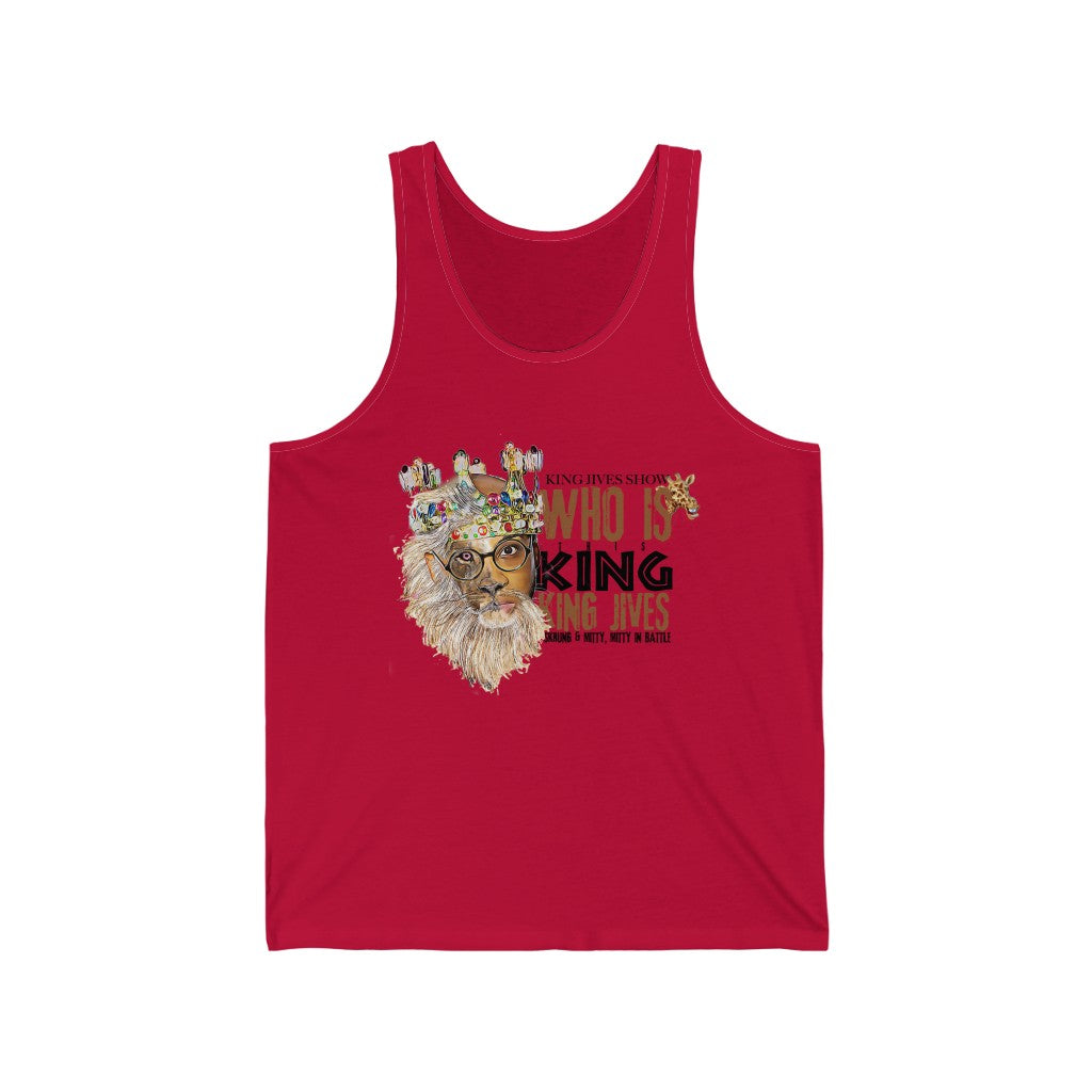 WHO IS THIS KING? '.. Unisex Jersey Tank