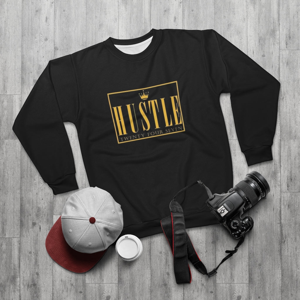 HUSTLE 24/7  ..  AOP Unisex Sweatshirt