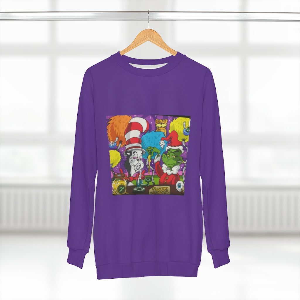 PURPLE CHRONIC TALES   ..  AOP Unisex Sweatshirt