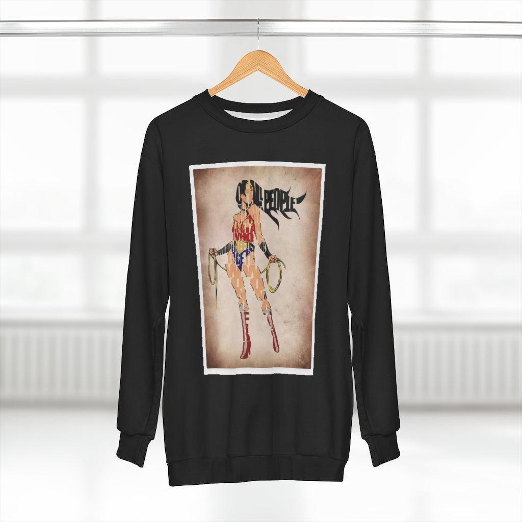 SAVE THE PEOPLE (BLACK)  ..  AOP Unisex Sweatshirt