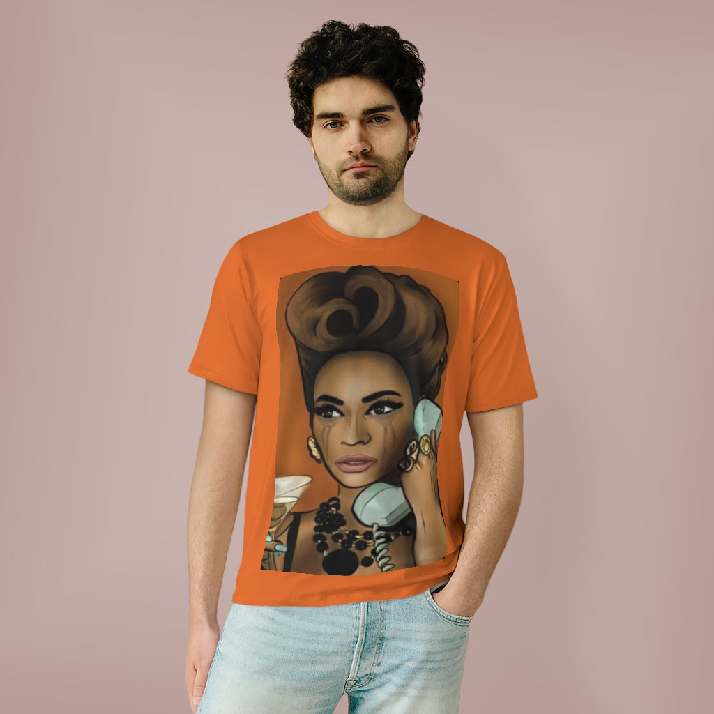 TELEPHONE B (ORANGE) .. All Over Print UNISEX T-Shirt