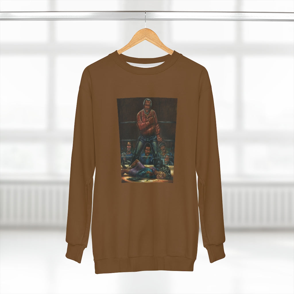 SANFORD KNOCKOUT  (BROWN) AOP Unisex Sweatshirt