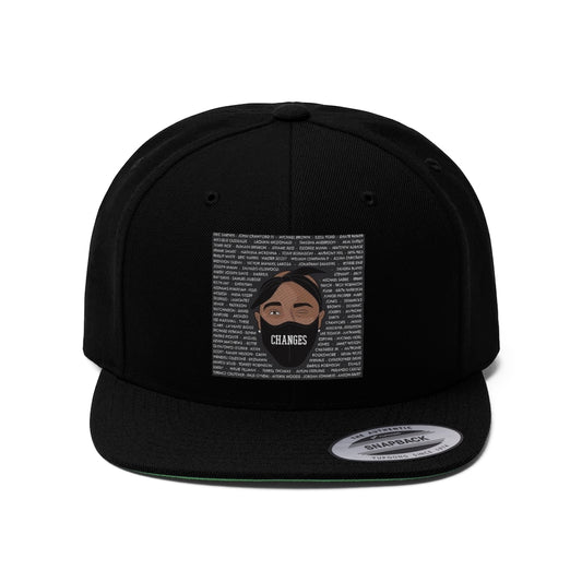 BLACK CHANGES Unisex Flat Bill Hat