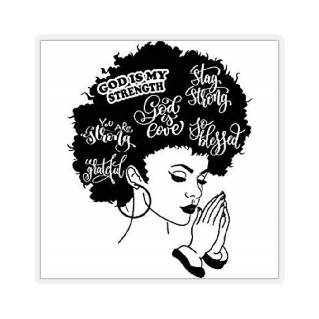 Prayerful  Kiss-Cut Sticker